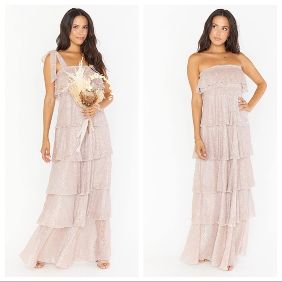 Show Me Your Mumu The Best Dress Magic Mauve Shimmer Size Large